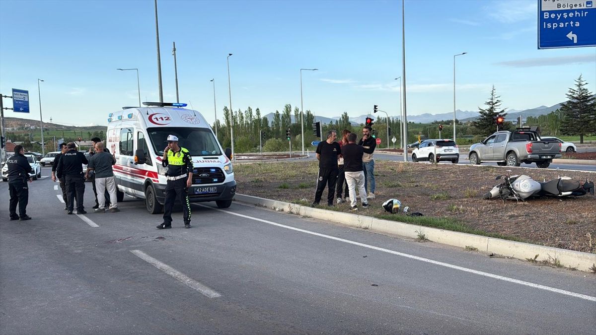 Motosiklet Kazasında Sürücü Ağır Yaralandı