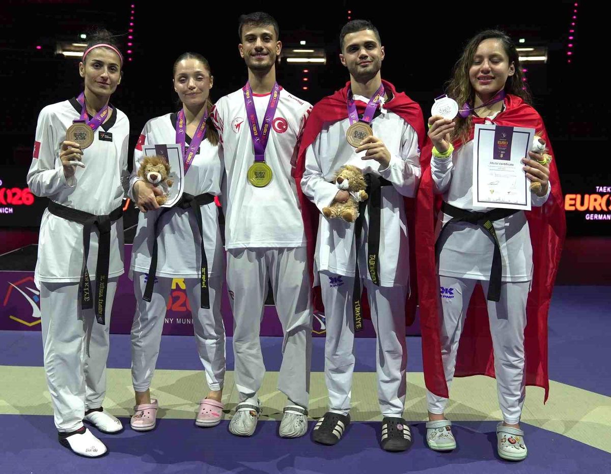 Münih\'te Taekwondo\'da 5 Madalya