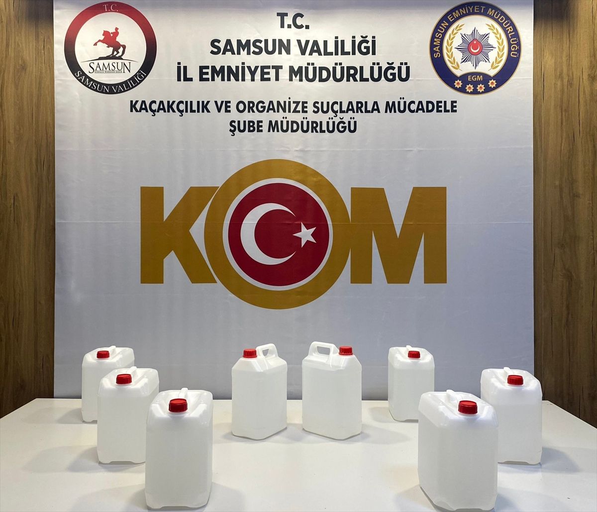 Samsun\'da 40 litre etil alkol ele geçirildi