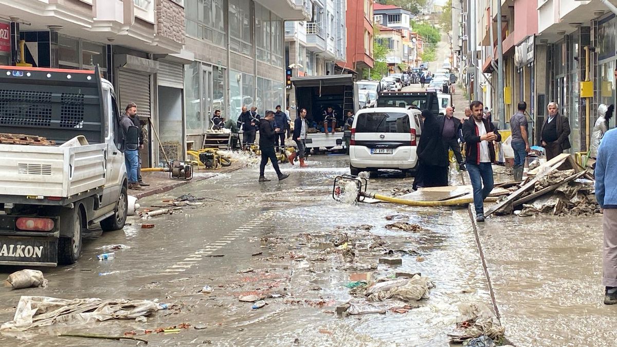 Havza\'da Sel Felaketi: Hasar Gün Aydınlanınca Ortaya Çıktı