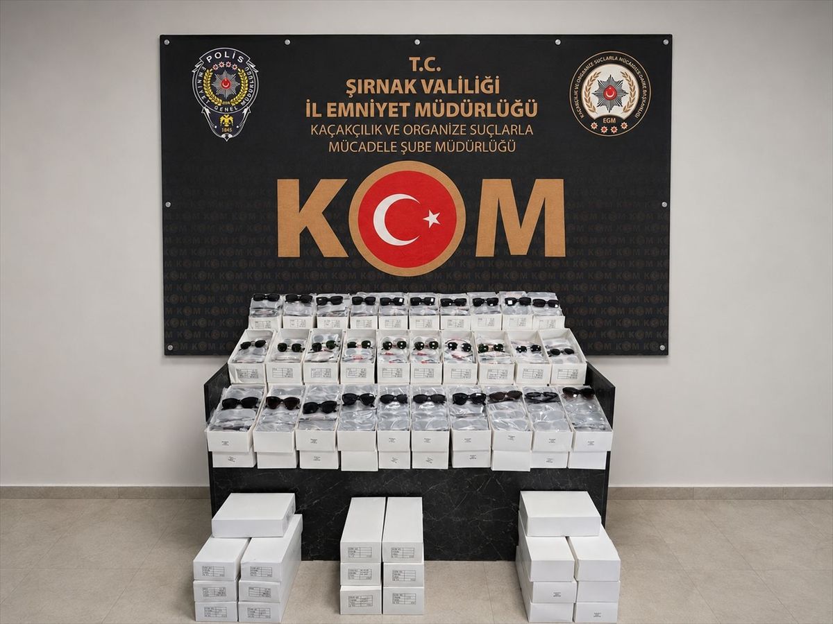 Şırnak\'ta Kaçak Gözlük Operasyonu