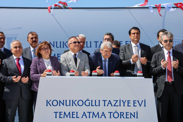 Konukoğlu Taziye Evi’nin temeli dualarla atıldı
