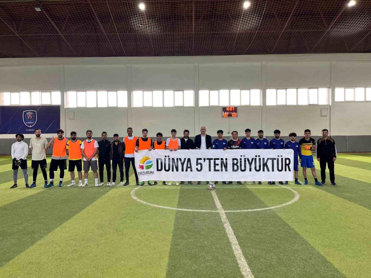 Erzurum\'da mini dünya kupası etkinliği