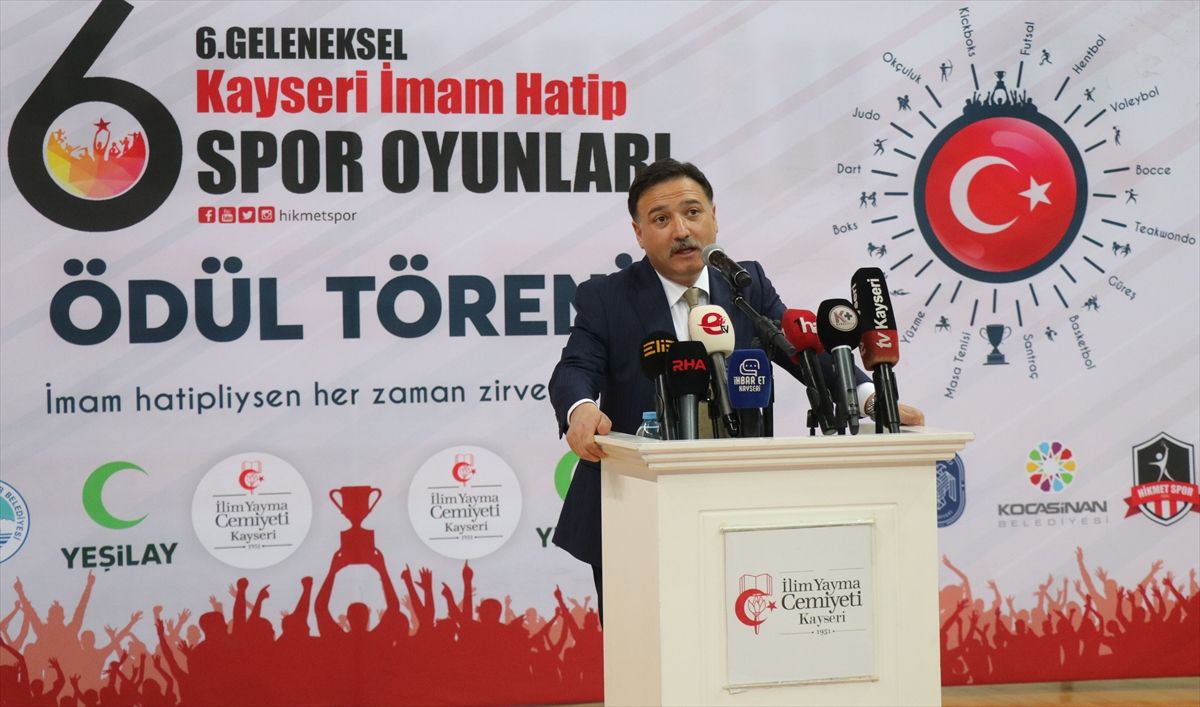 Kayseri İmam Hatip Spor Oyunları\'nda Kapanış Töreni