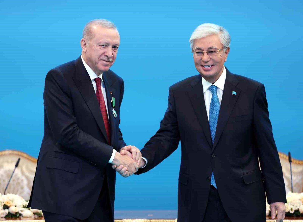 Tokayev: Erdoğan\'ın desteğiyle Türkiye güçlü bir devlet