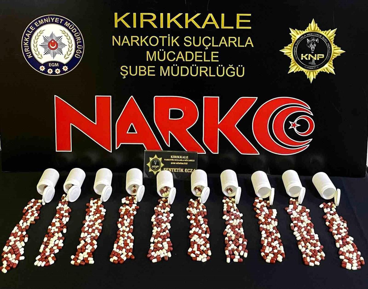 Kırıkkale\'de Uyuşturucu Operasyonu: 553 Adet Ele Geçirildi