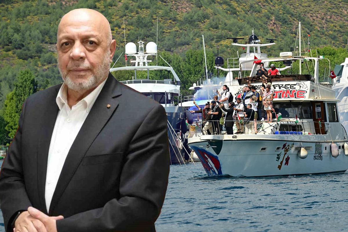 Küresel Sumud Filosu Gazze\'ye gitmek üzere Marmaris\'ten demir aldı