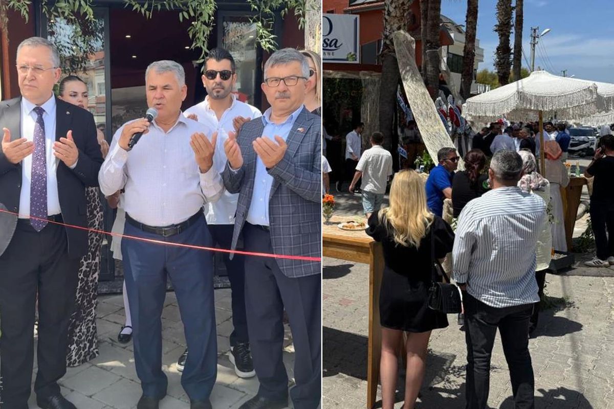 Meyhane açılışını duayla yaptılar