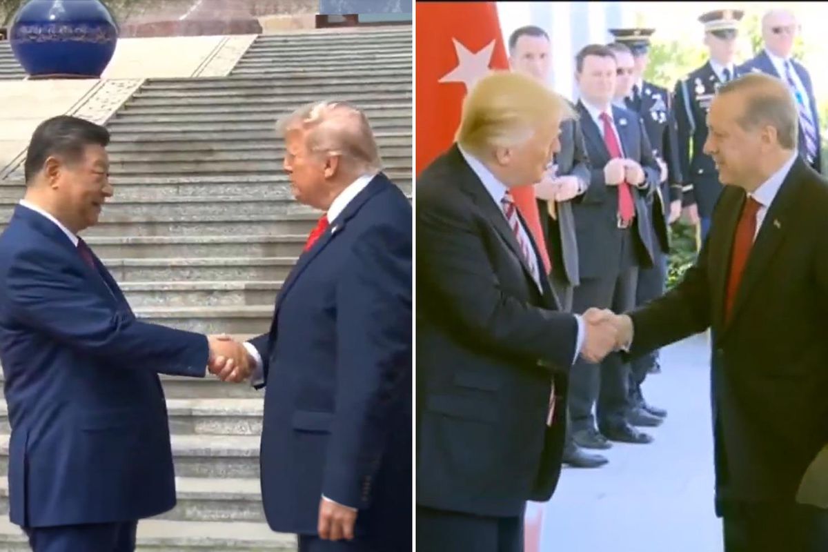 Trump\'ın güç tokalaşması Şi\'ye yenildi! Akıllara Erdoğan geldi