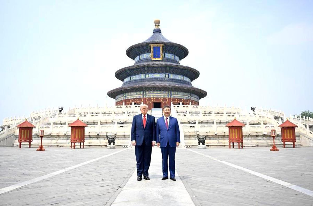 Xi Jinping ve Trump Cennet Tapınağı\'nı Ziyaret Etti