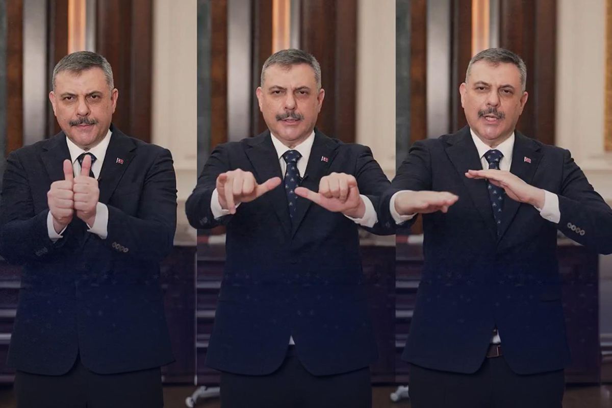 Bakan Çiftçi\'den işaret diliyle anlamlı mesaj