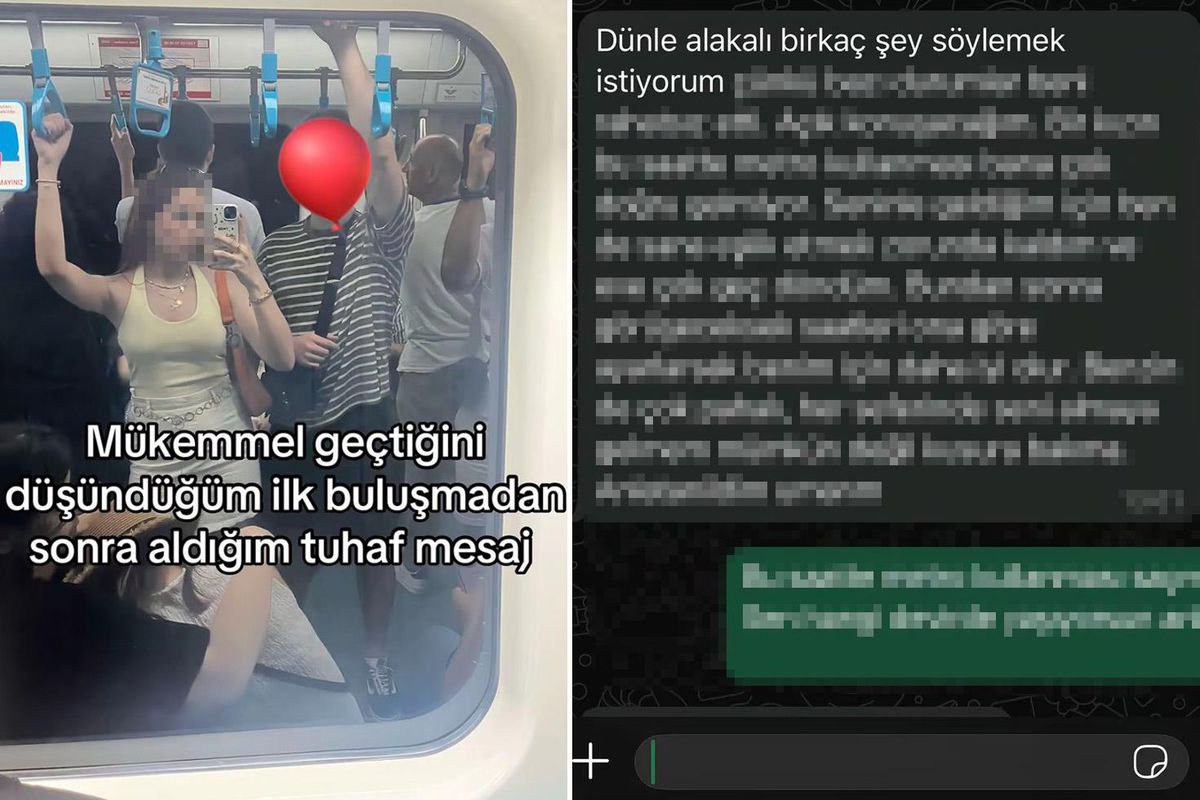 Bir kadın, ilk buluşma sonrası erkek arkadaşından gelen mesajla şoke oldu