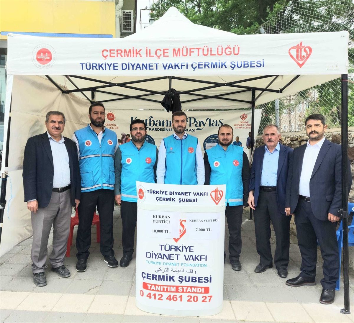 Diyarbakır Çermik\'te kurban bağış standı açıldı