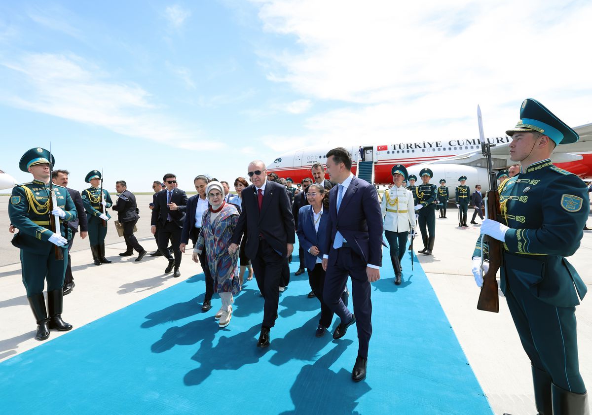 Erdoğan, Türk Devletleri Teşkilatı Zirvesi için Türkistan\'da
