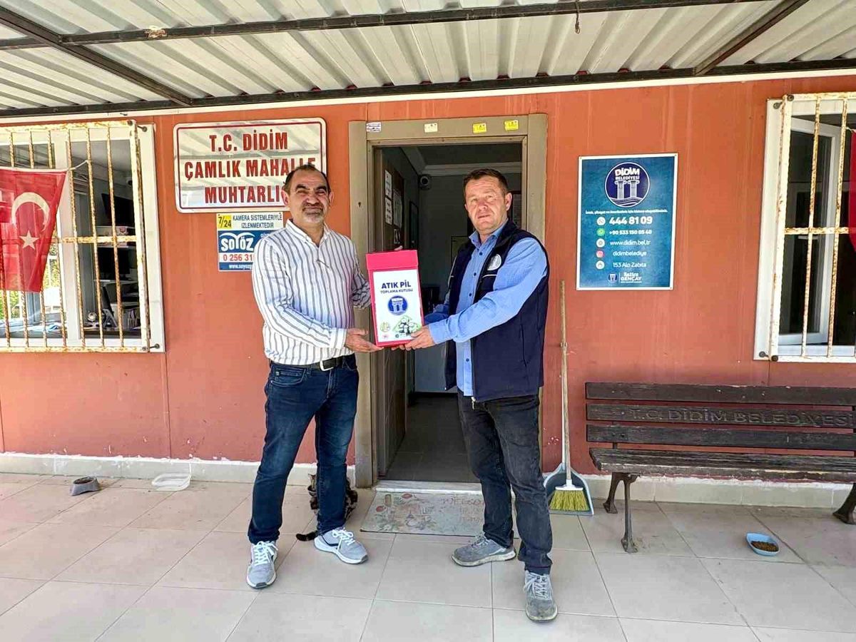 Didim\'de atık piller geri dönüşüme kazandırılıyor