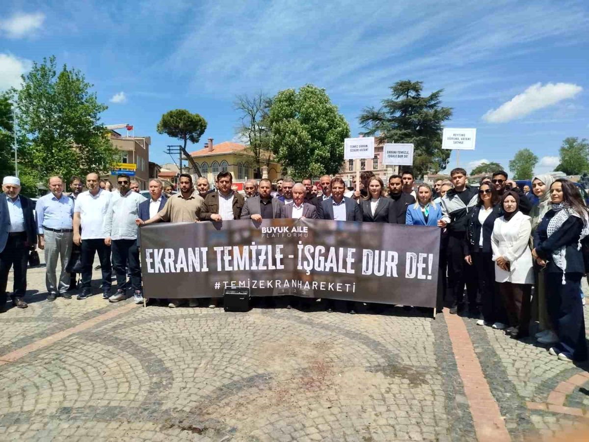 Edirne\'de \'Temiz Ekran Hareketi\' Basın Açıklaması