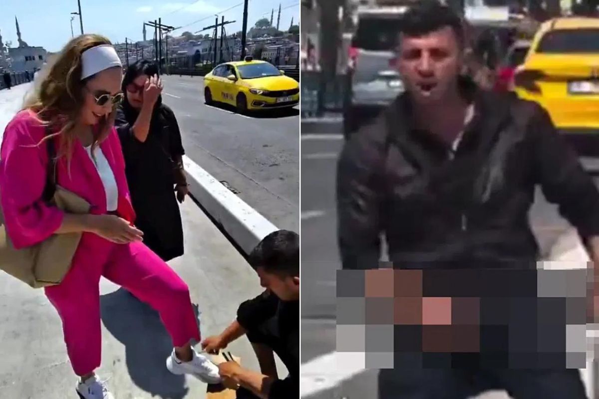 İstanbul\'da turistle tartışırken hayasız hareketlerde bulunanlar gözaltında