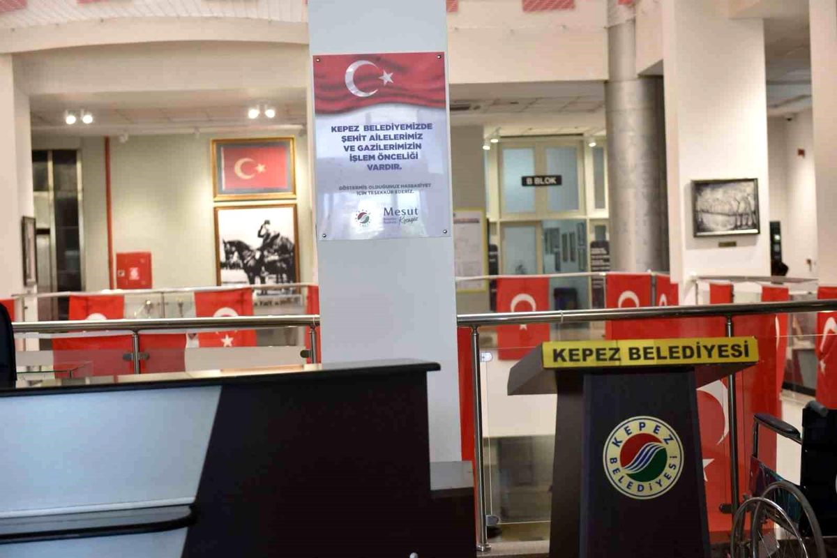 Kepez\'de şehit aileleri ve gazilere işlem önceliği