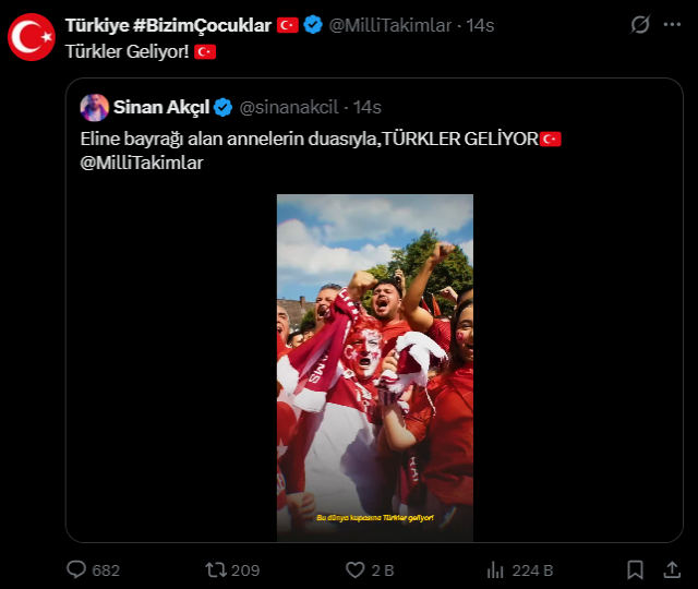 Tamamı yayınlandı! İşte Sinan Akçıl'ın yaptığı A Milli Takım marşı 