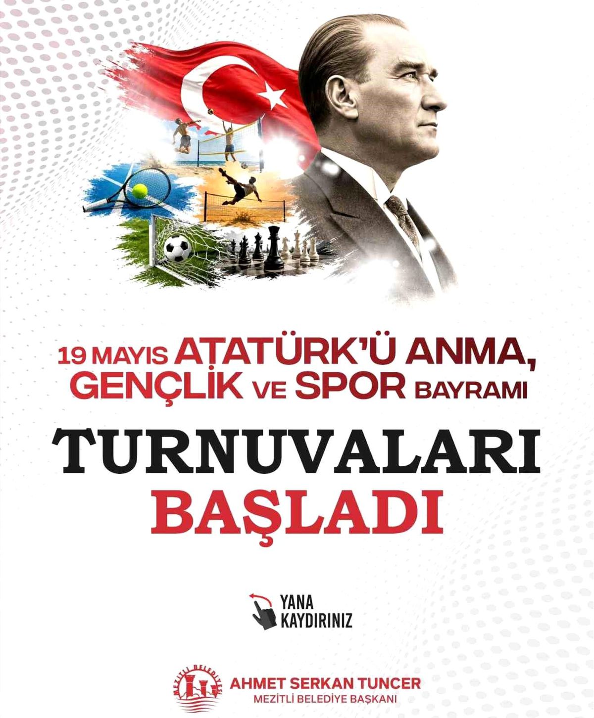 Mezitli\'de 19 Mayıs coşkusu spor turnuvalarıyla kutlanacak