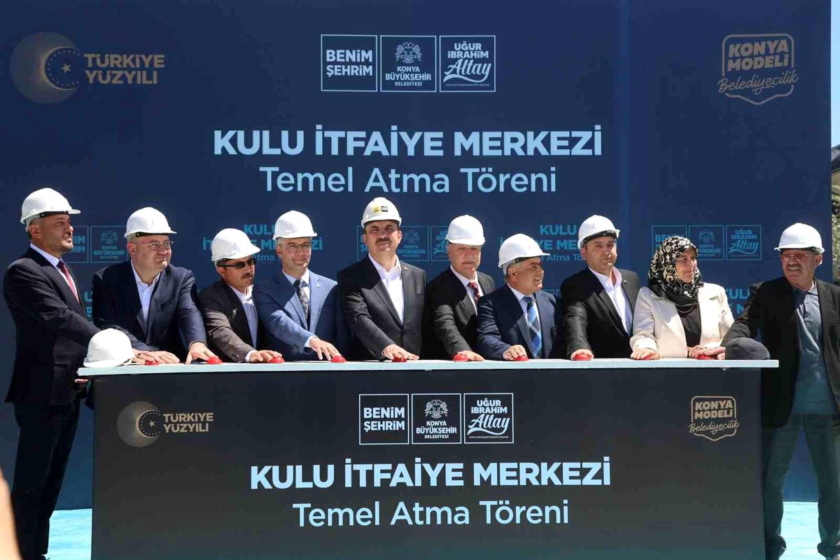 Başkan Altay Kulu\'da İtfaiye Merkezi Temeli Attı