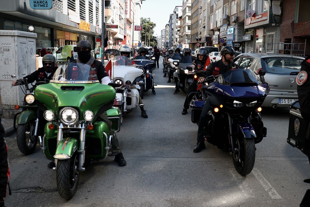 Samsun\'da Motosiklet Festivali