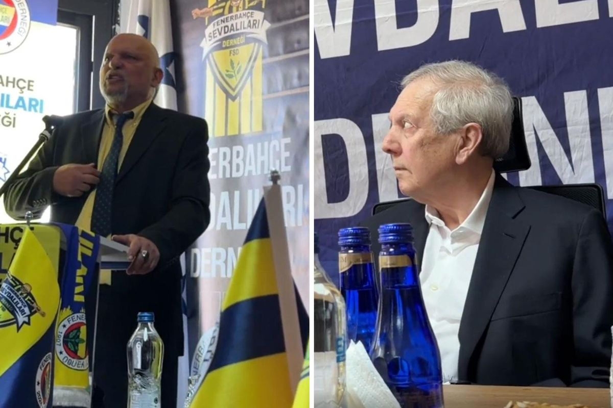 Salon kahkahalara boğuldu! Aziz Yıldırım\'dan dernek başkanına şaka