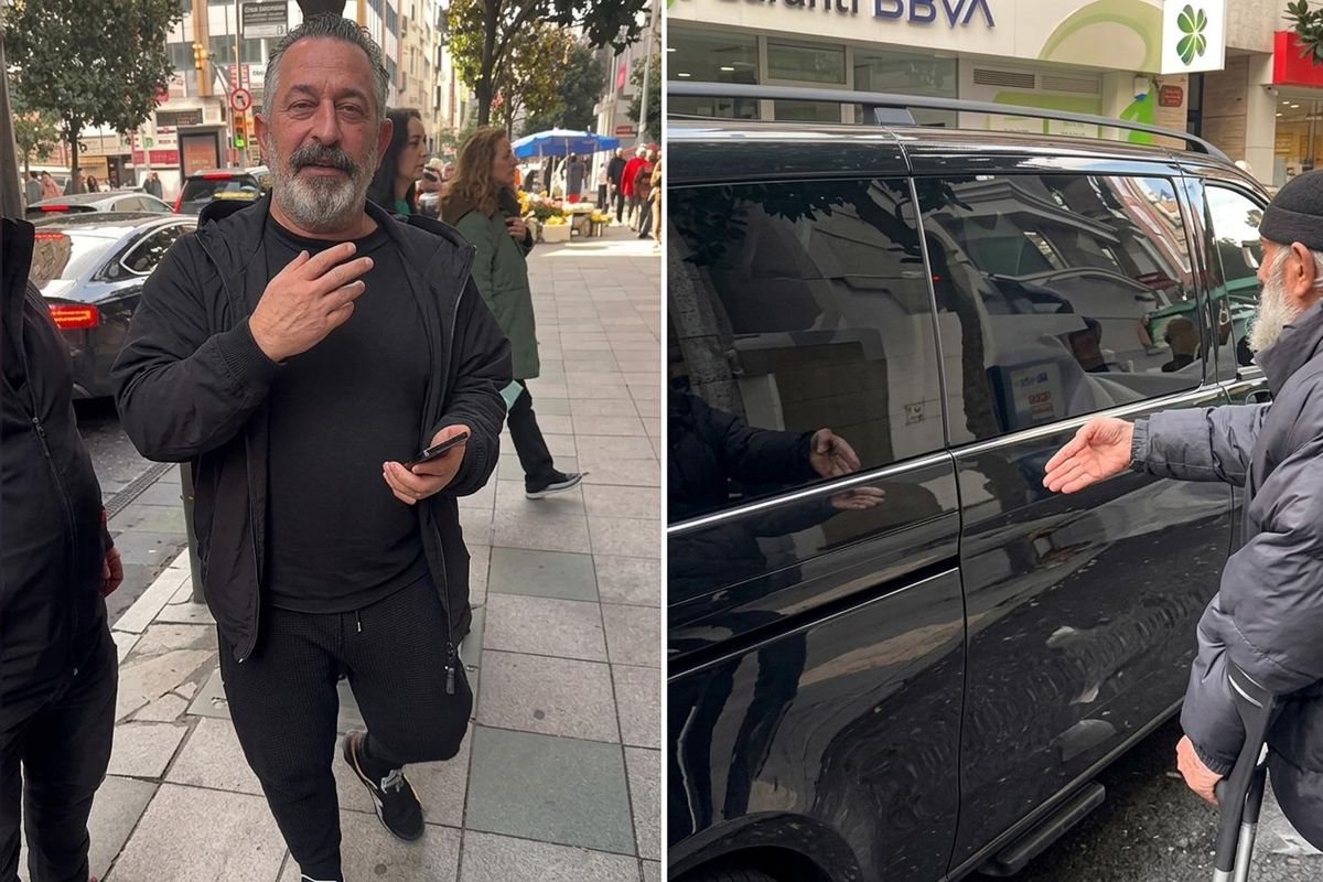 Cem Yılmaz\'a dilenciden beddua şoku