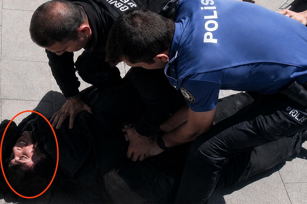 Çorlu\'da iki polisimizi şehit eden saldırganın yakalanma anı kamerada
