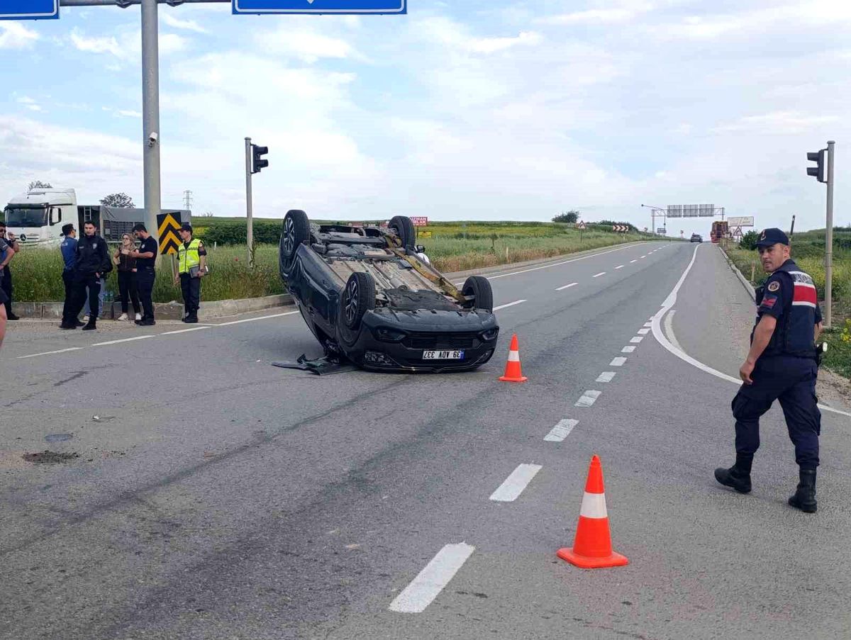 Tekirdağ\'da Trafik Kazası: 1 Yaralı