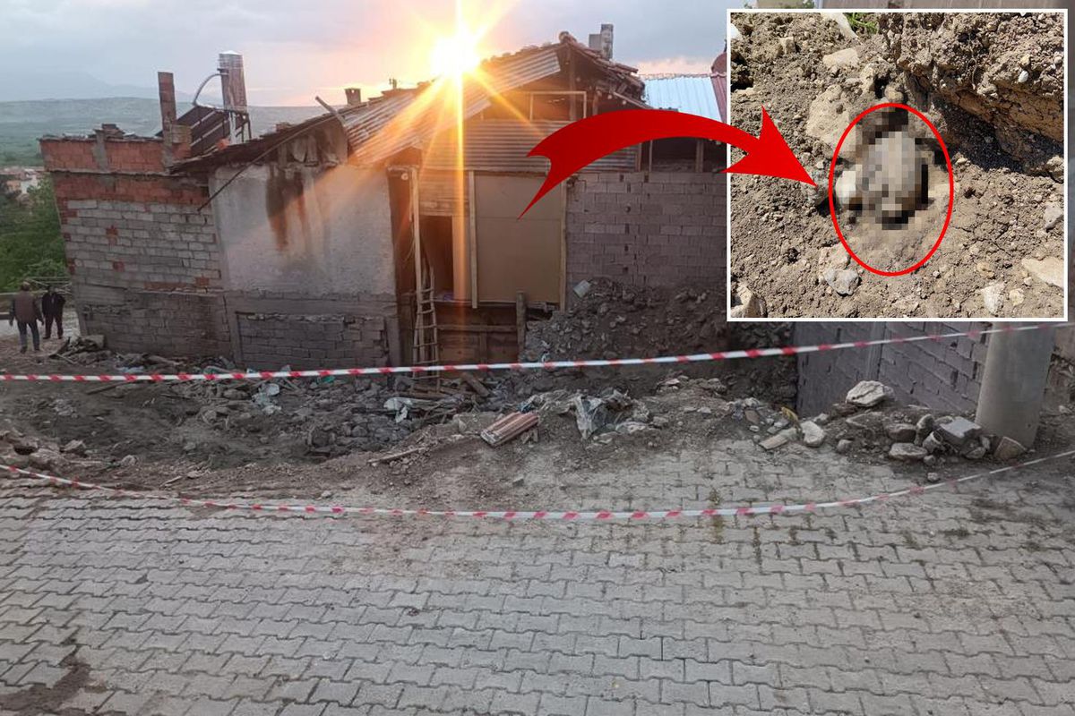 Metruk evde oynayan çocuklar, Kurtuluş Savaşı\'ndan kalma el bombası buldu