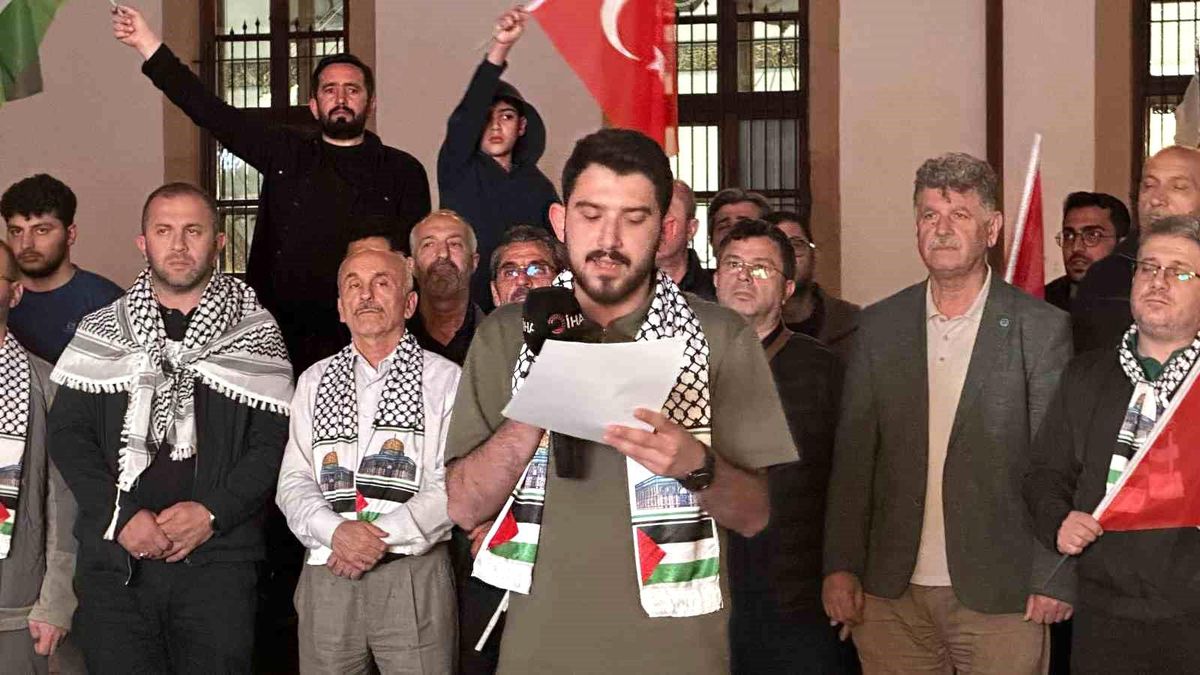 Sakarya\'da İsrail\'e Protesto