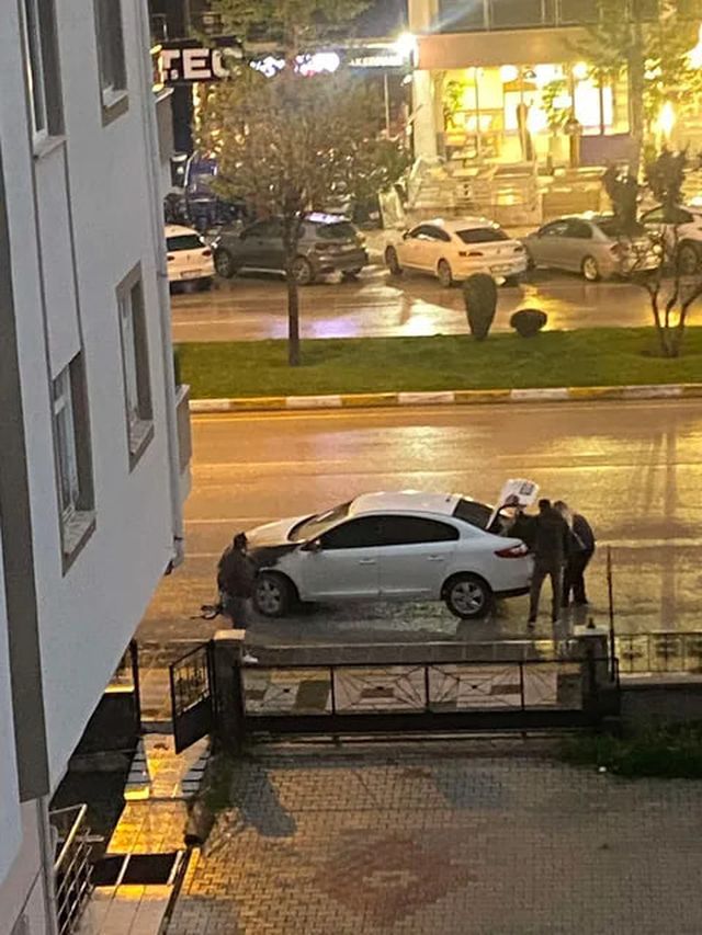 Çorum'da Kameriye Yangını