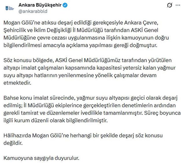 ABB Yağmur Suyu Altyapı Çalışmalarını Açıkladı