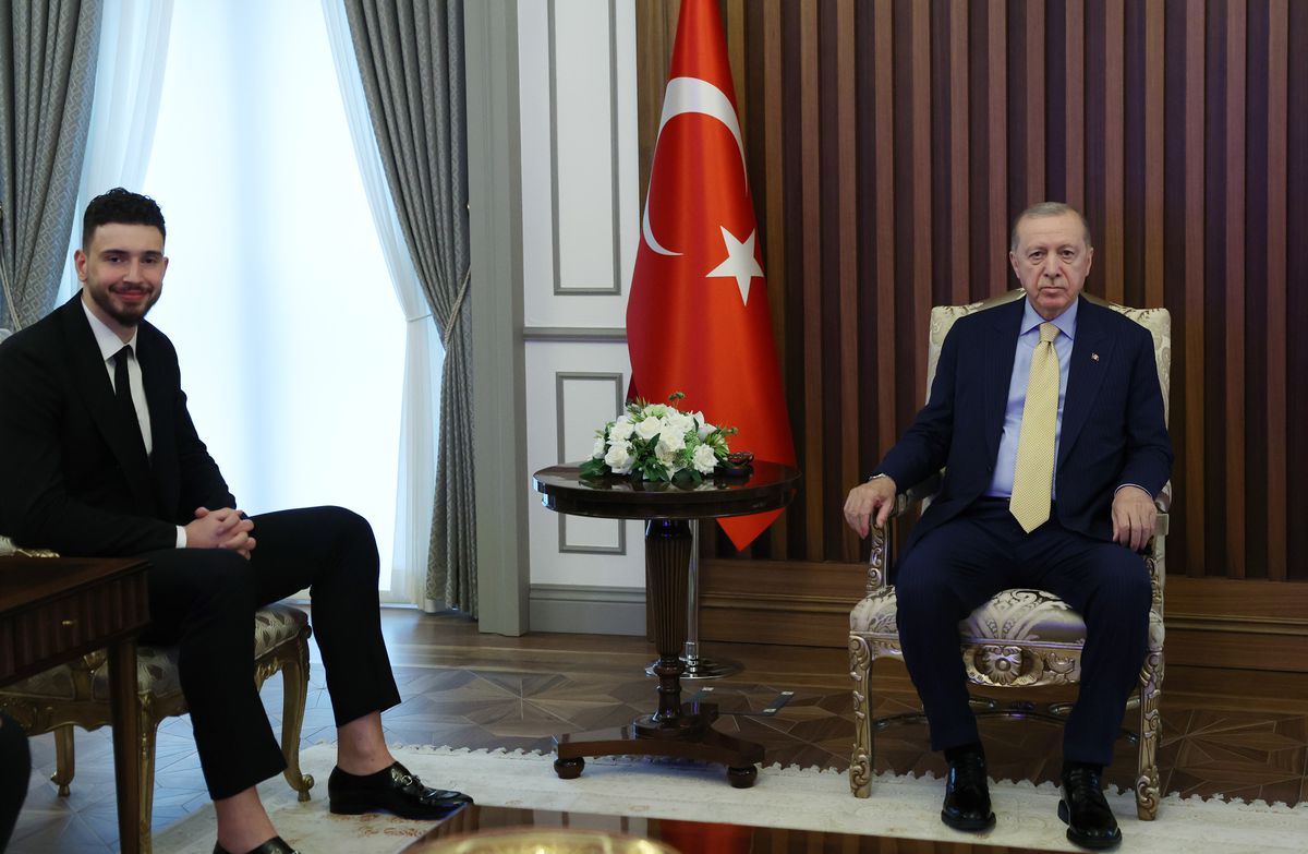 Erdoğan, Alperen Şengün\'ü kabul etti
