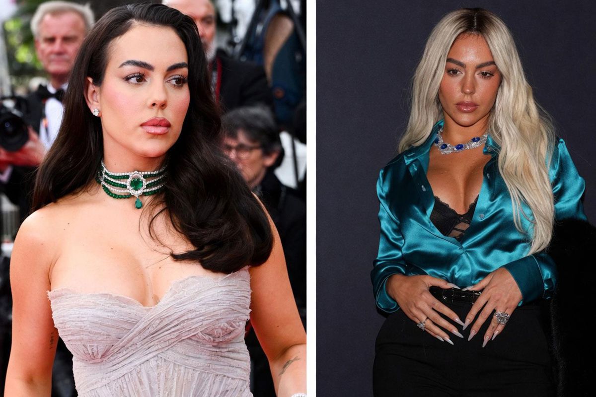 İki fotoğraf arasında saatler var! Georgina Rodriguez\'den dikkat çeken imaj değişikliği