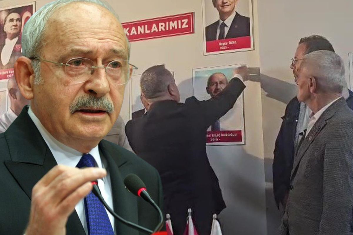 CHP\'de Kılıçdaroğlu\'nun Fotoğrafı İndirildi