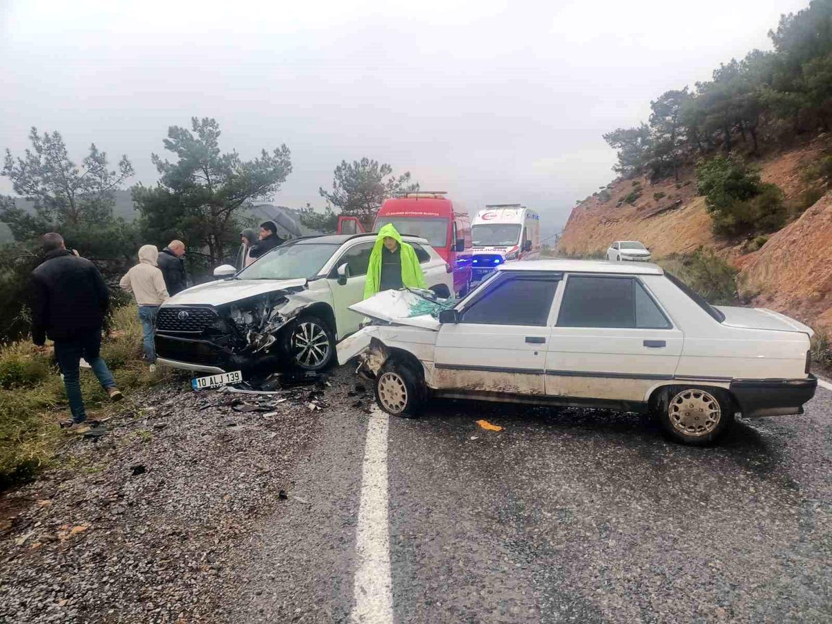 Havran\'da Trafik Kazası: 1 Yaralı