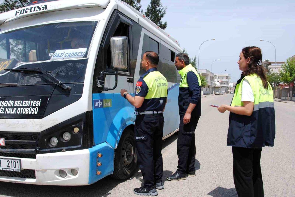 Şanlıurfa\'da toplu taşıma araçları denetlendi