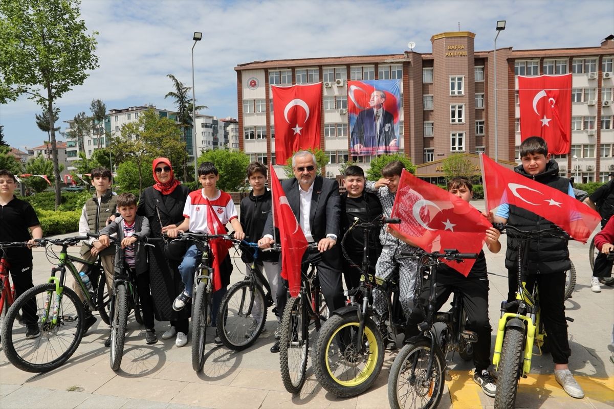 Bafra\'da Bisiklet Turu ile 19 Mayıs Kutlandı