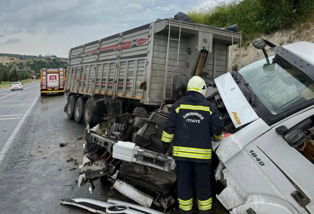 Kahramanmaraş’ta tır kazası: Sürücü yaralandı