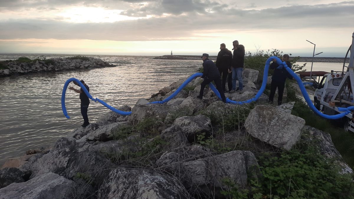 Cide\'de Kimyasal Atık Temizliği Başladı