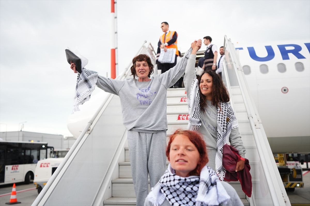 Küresel Sumud Filosu Aktivistleri İstanbul\'da