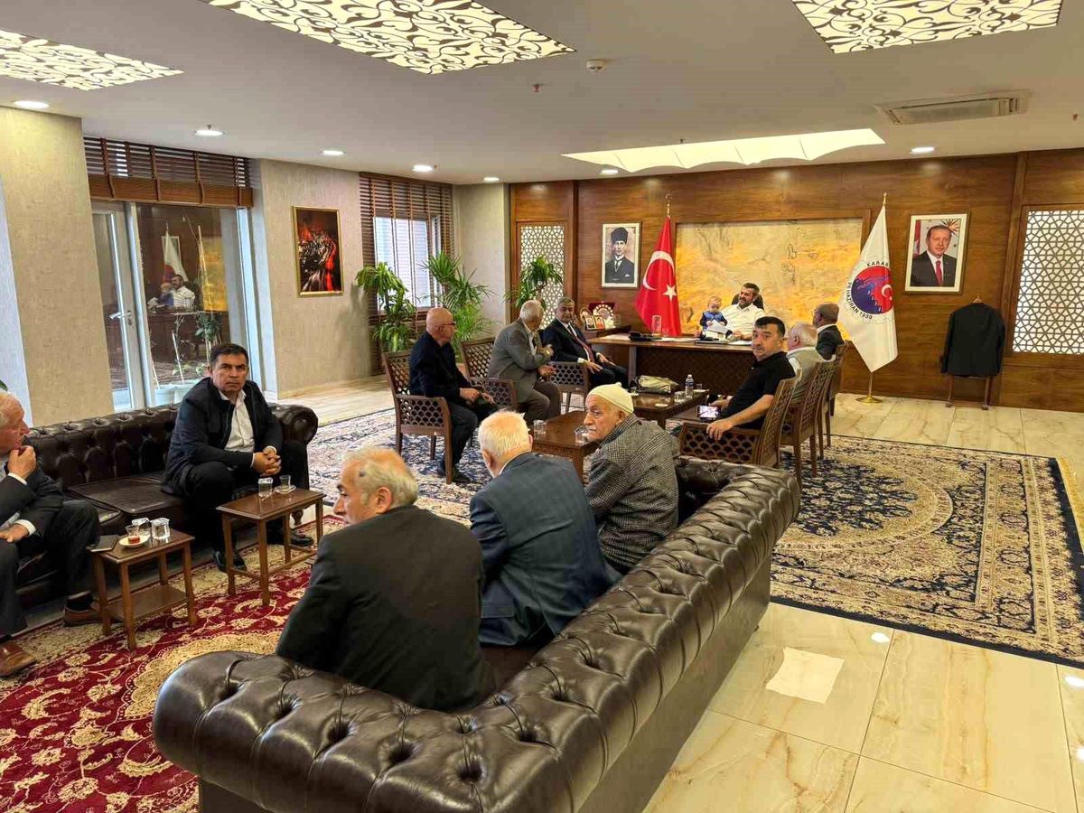 Mahalle sakinlerinden Başkan Çetinkaya\'ya teşekkür ziyareti