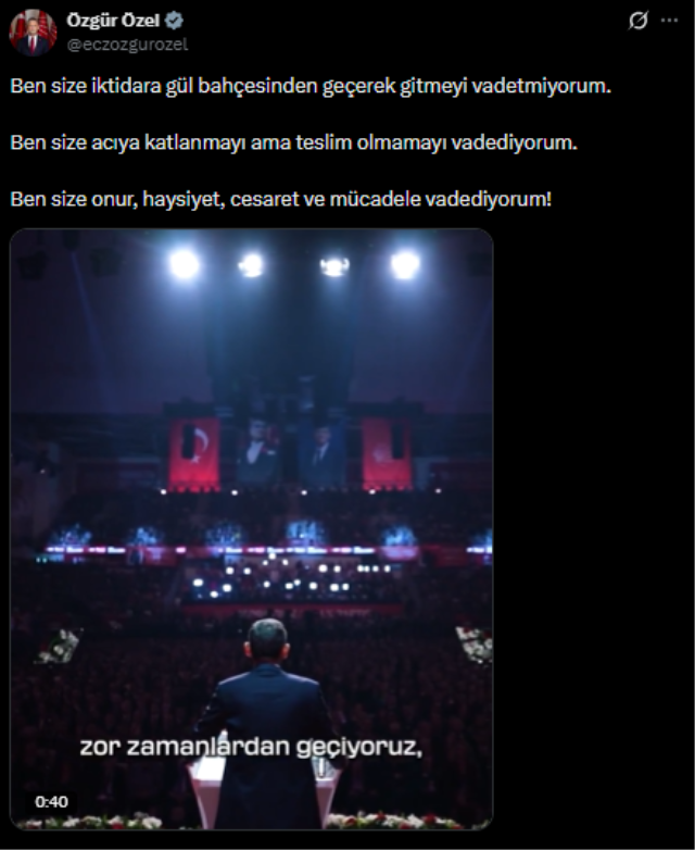 Mutlak butlan kararı sonrası Özgür Özel'den ilk sözler