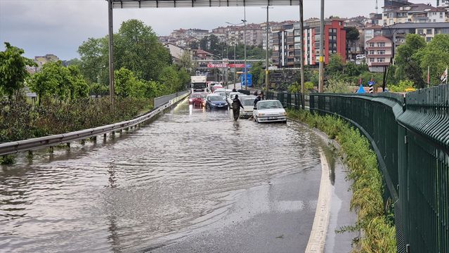 Zonguldak-Alaplı Yolunda Su Baskını