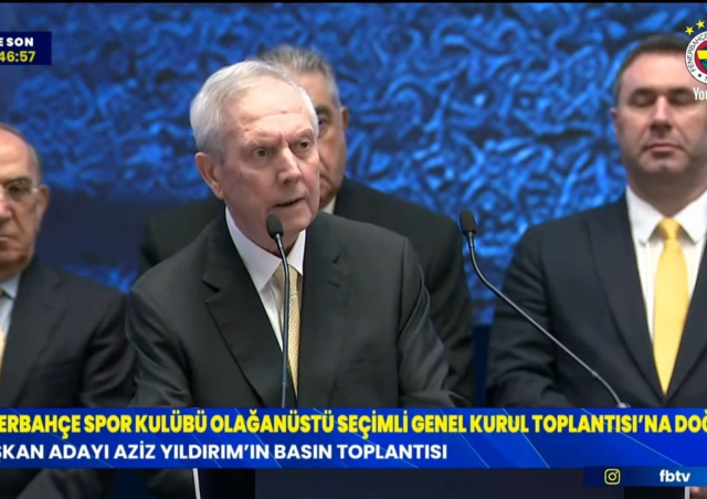 Basın toplantısına damga vurdu! Aziz Yıldırım'ın son halini görenler aynı yorumu yapıyor