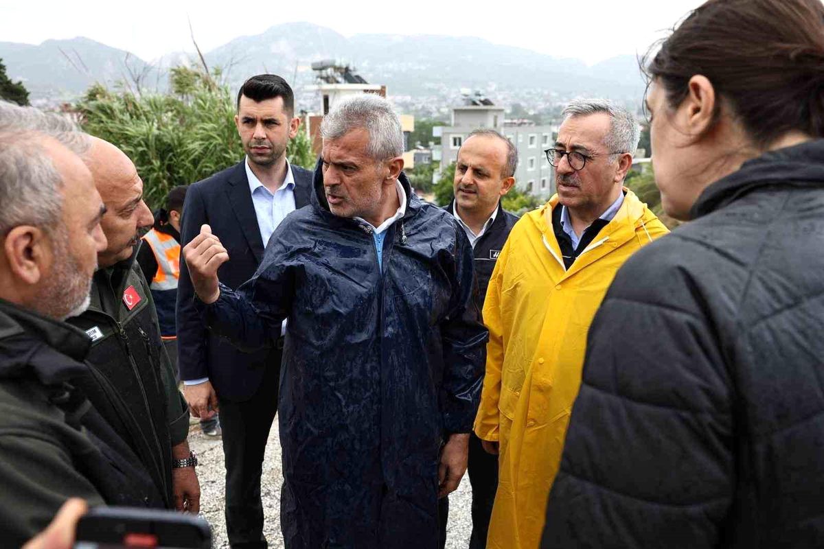 Başkan Öntürk, yağıştan etkilenen bölgelerde incelemelerde bulundu
