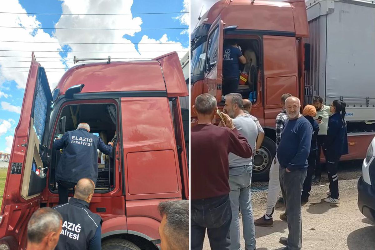 Elazığ\'da tır şoförü aracının içinde ölü bulundu