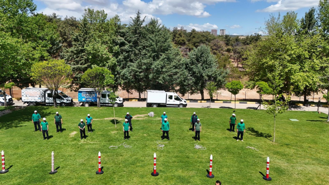 Gaziantep’te drone destekli kurban yakalama timi bayram mesaisine hazır